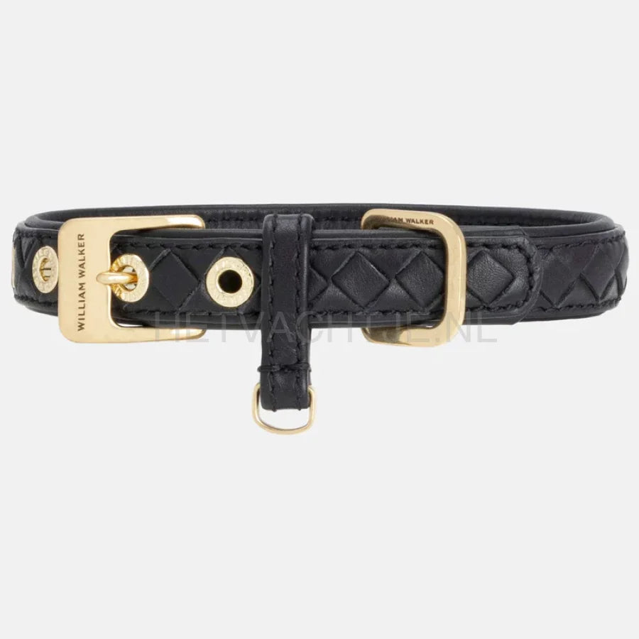 William Walker - Leren halsband Prestige Nero