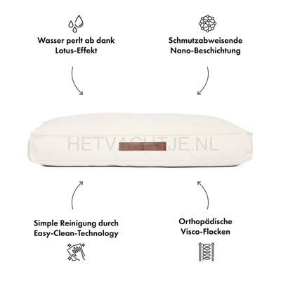 William Walker - Orthopedisch hondenkussen Chill Off-White