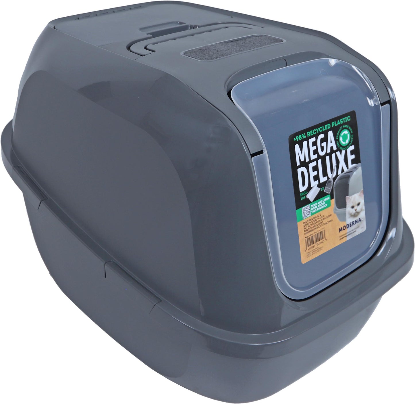 MODERNA - Kattentoilet Mega Deluxe Recycle Cool Grey