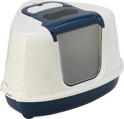 MODERNA - Kattentoilet Flip Corner Blue Berry/Wit