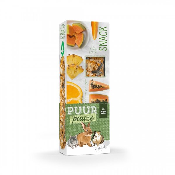 PUUR Pauze Stick sinaasappel/papaja