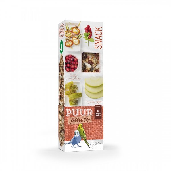 PUUR Pauze Stick Parkiet appel/rozenbottel