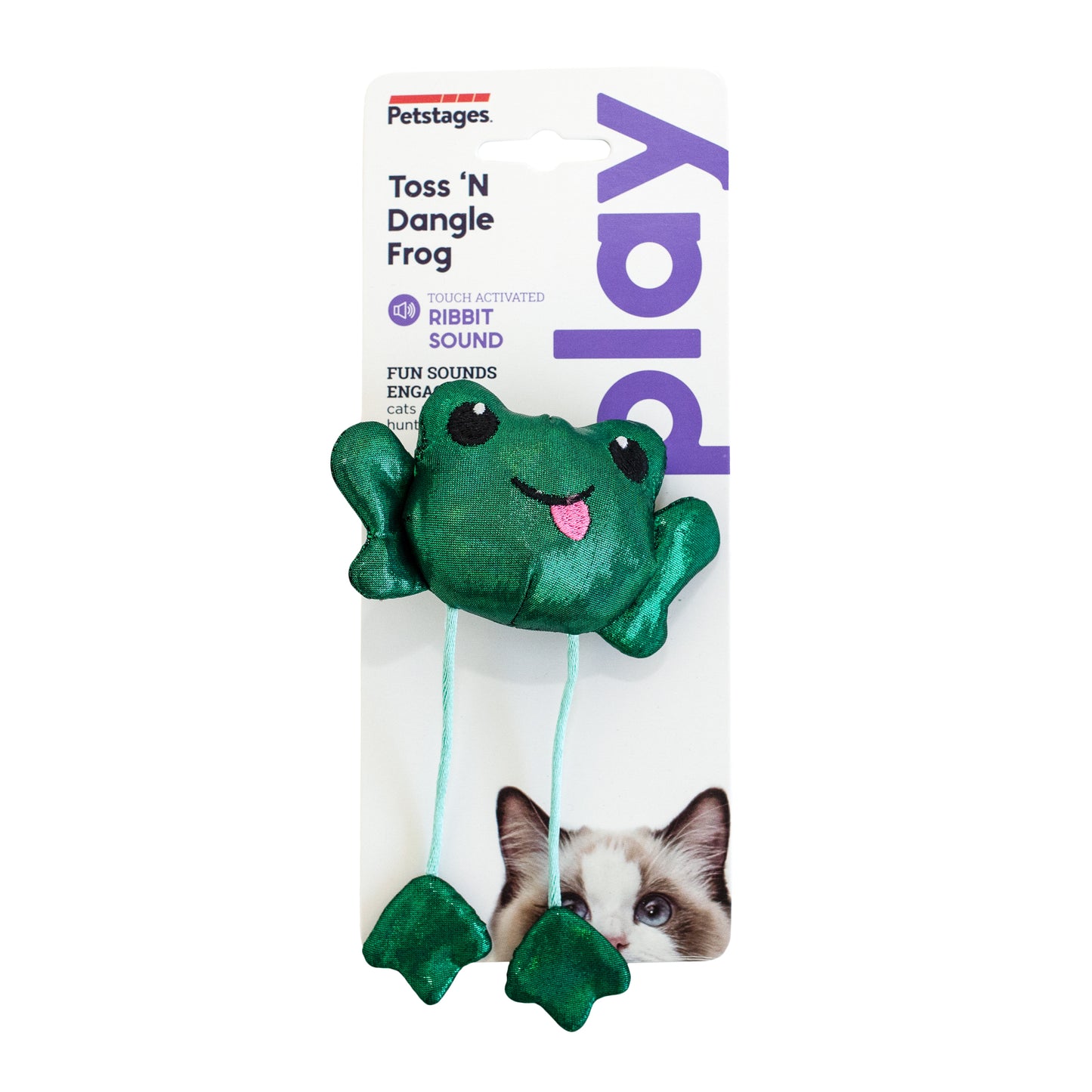 PETSTAGES - Toss N Dangle Frog