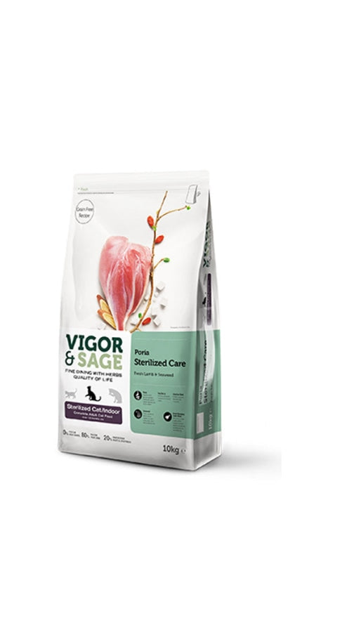 Vigor&Sage - Poria Gesteriliseerde Katten Kattenvoeding