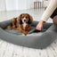 Palopa - Dog bed cover set of 2 Fred anthracite