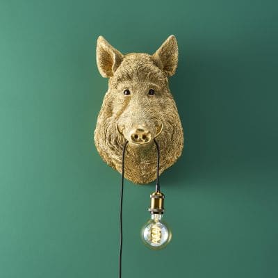 Werner Voss - Wandlamp wild zwijn Willy