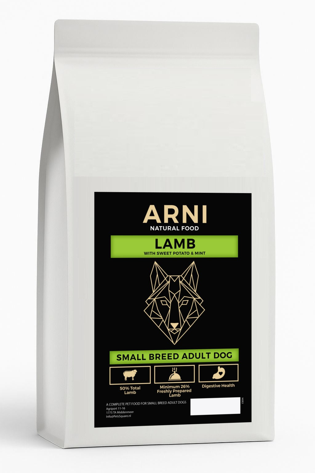 ARNI Natural Food - Small Breed Adult Dog Lamb with Sweet Potato and Mint