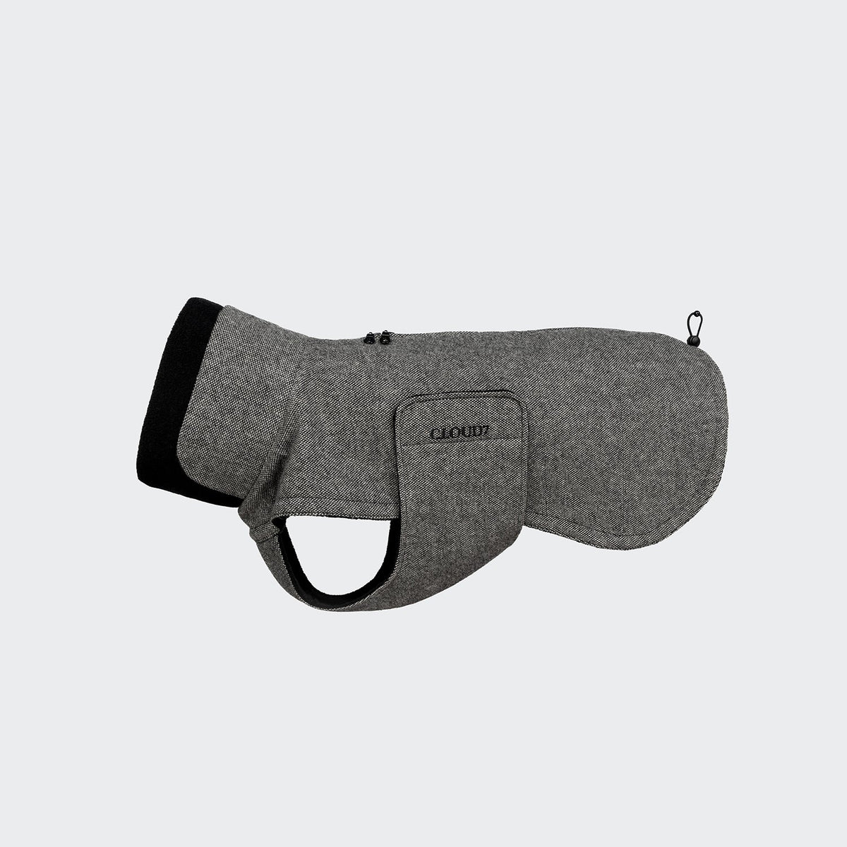 Hondenjas Brooklyn Lang Tweed Zwart