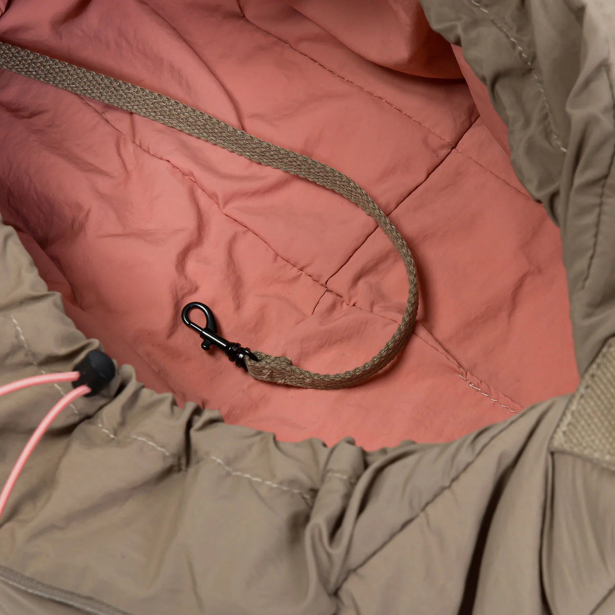 Cloud7 - Hondendraagtas LTTL Puffer Khaki/Perzik