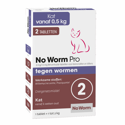 No Worm - PRO ontwormingsmiddel voor katten
