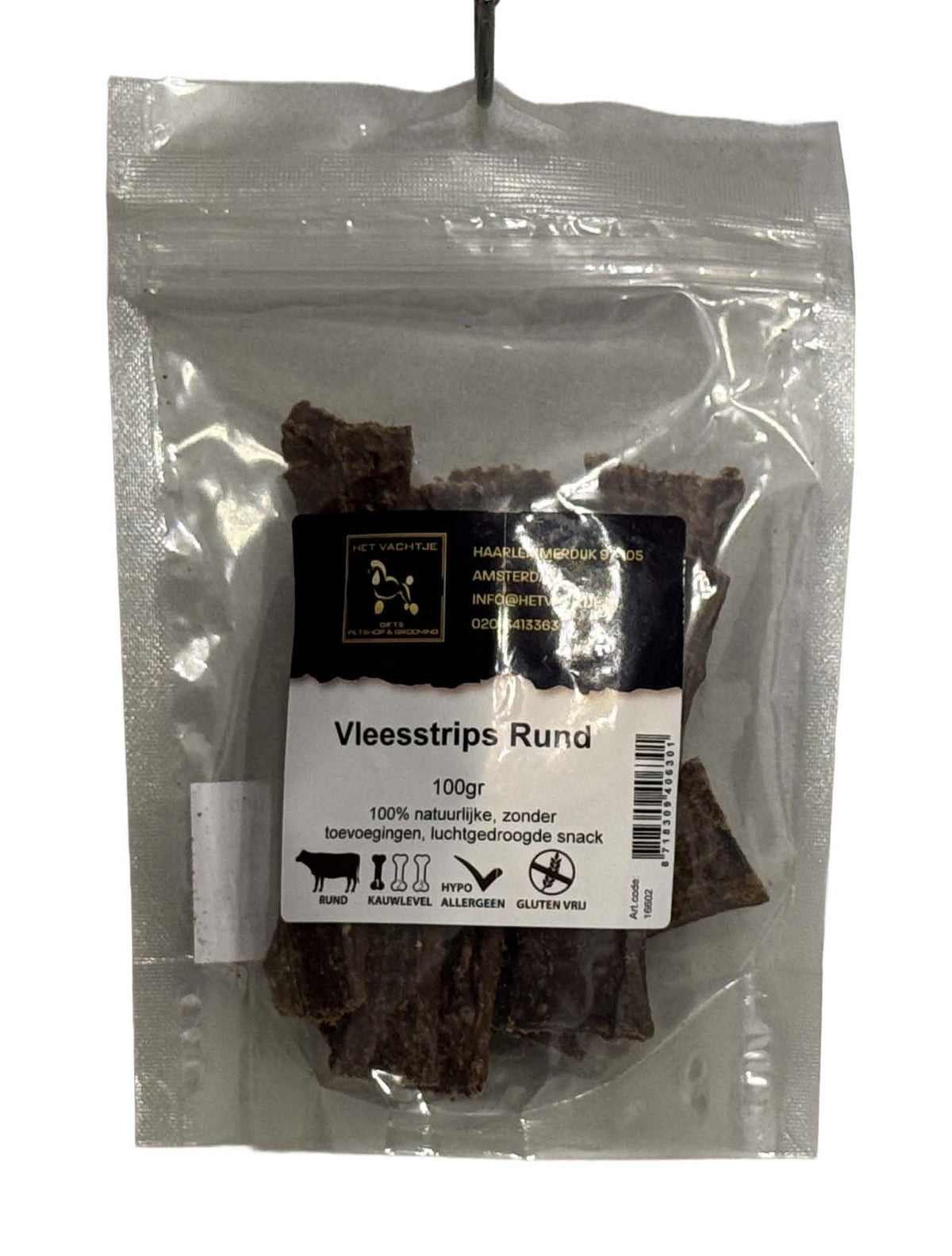 Het Vachtje Snack - Vleesstrips Rund