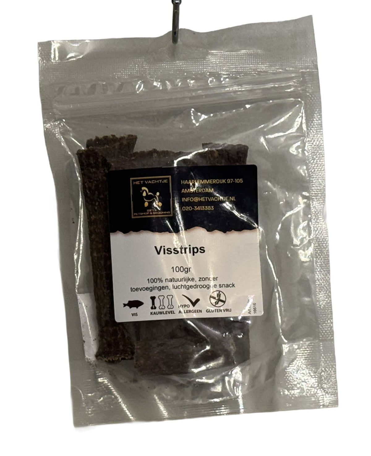Het Vachtje Snack - Visstrips - 100gr
