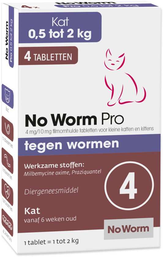 No Worm PRO dewormer for cats