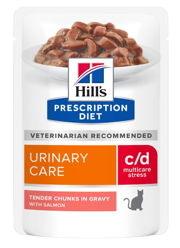 HILL'S - Prescription Diet c/d Multicare Stress Maaltijdzakje voor Katten met Kip