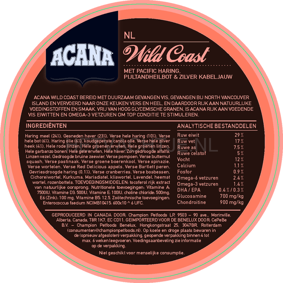 Acana Classics Wild Coast Hondenvoeding
