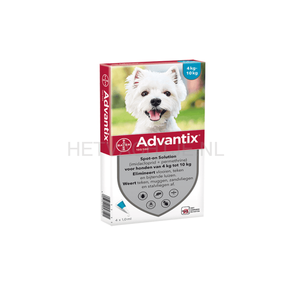 Advantix Spot-On 4 Pipet Anti Vlo & Teek Middel Voor Honden Apotheek