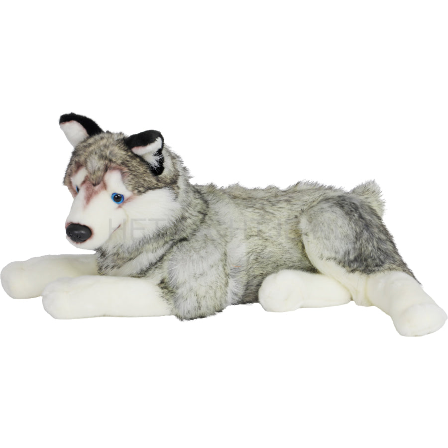 Boony - Natural Decoration Husky Pluche Liggend 53Cm