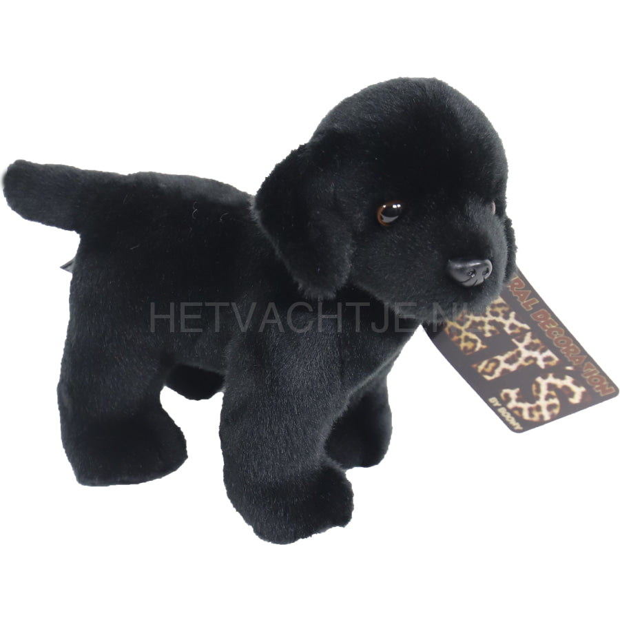 Boony - Natural Decoration Labrador Zwart Pluche Staand 20Cm