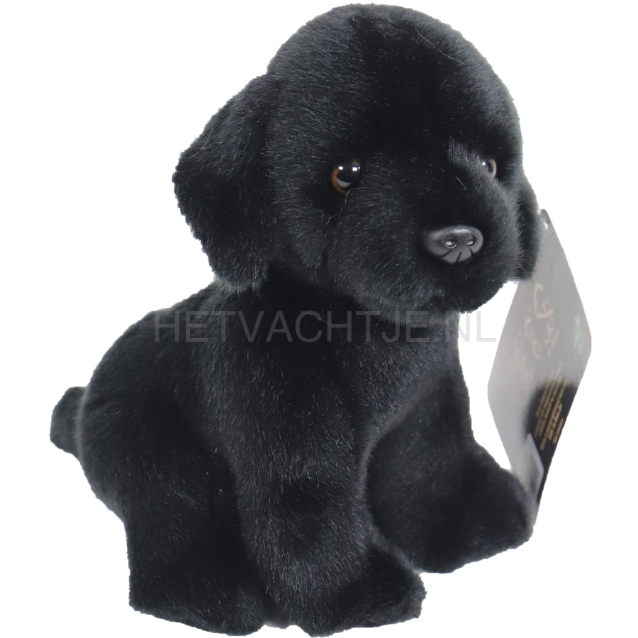 Boony - Natural Decoration Labrador Zwart Pluche Zittend 20Cm