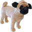 Boony - Natural Decoration Mopshond Pluche Staand Blond