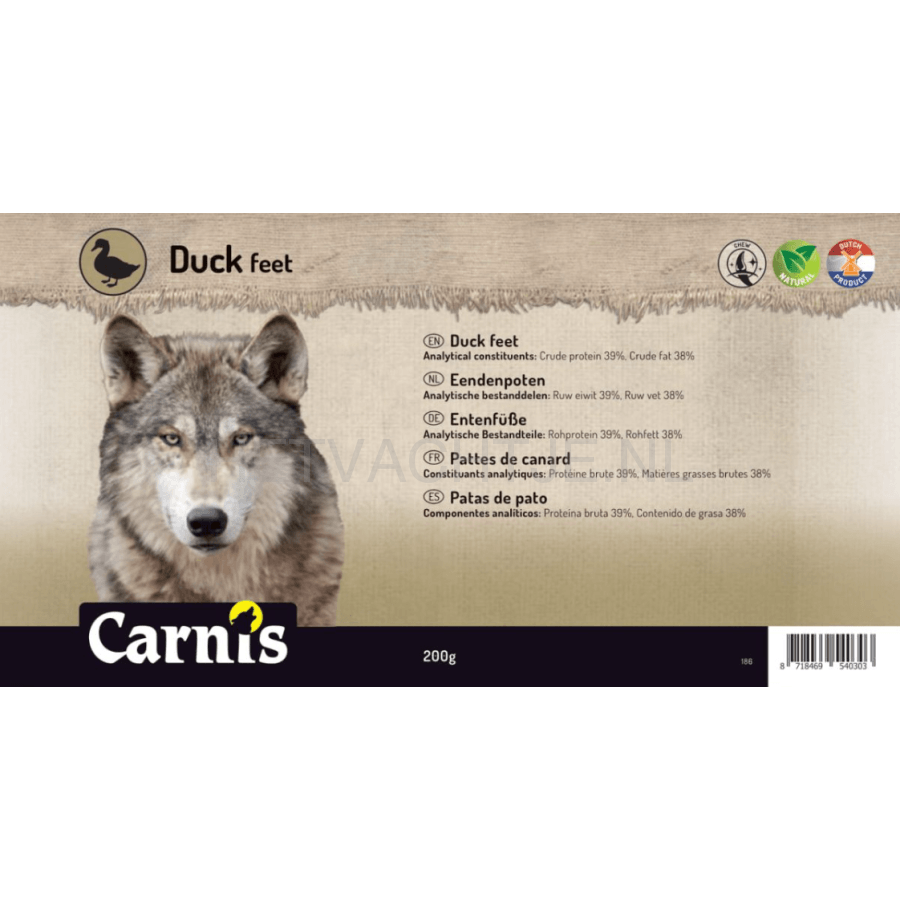 Carnis - Eendenpoten Hondensnack