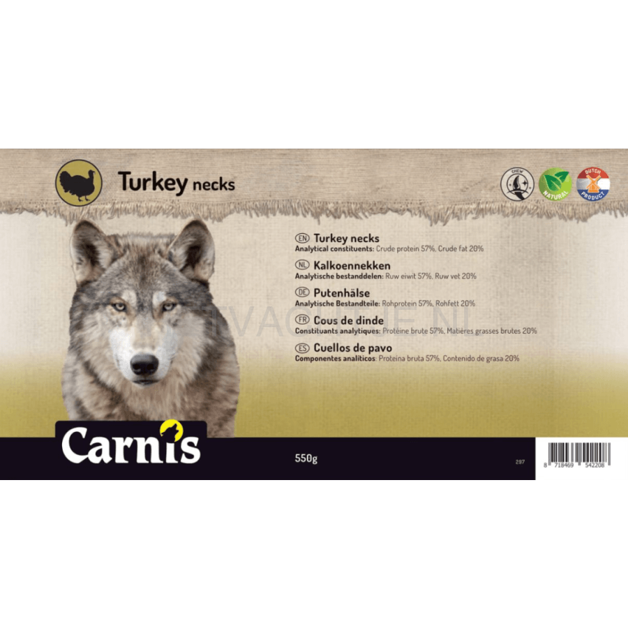 Carnis - Kalkoennekken Hondensnack