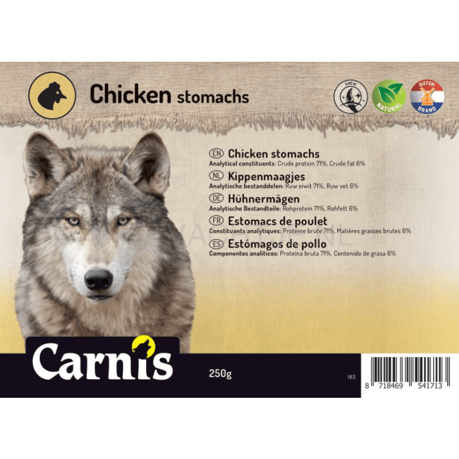 Carnis - Kippenmaagjes Hondensnack