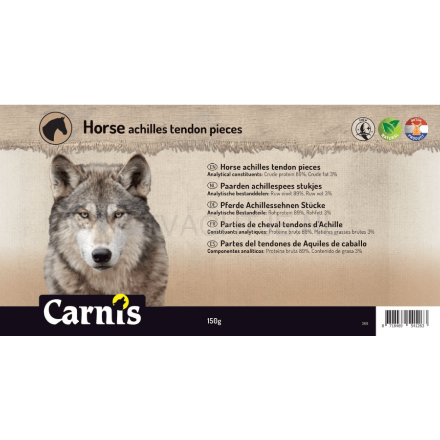 Carnis - Paarden Achillespees Stukjes Hondensnacks