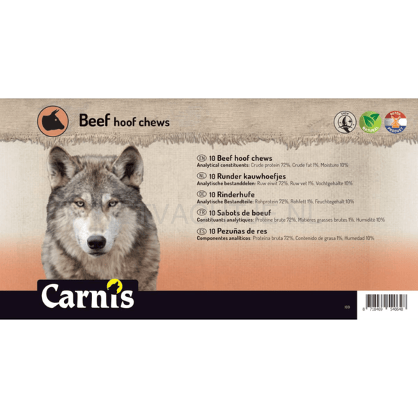 Carnis - Runder Kauwhoefjes Hondensnack