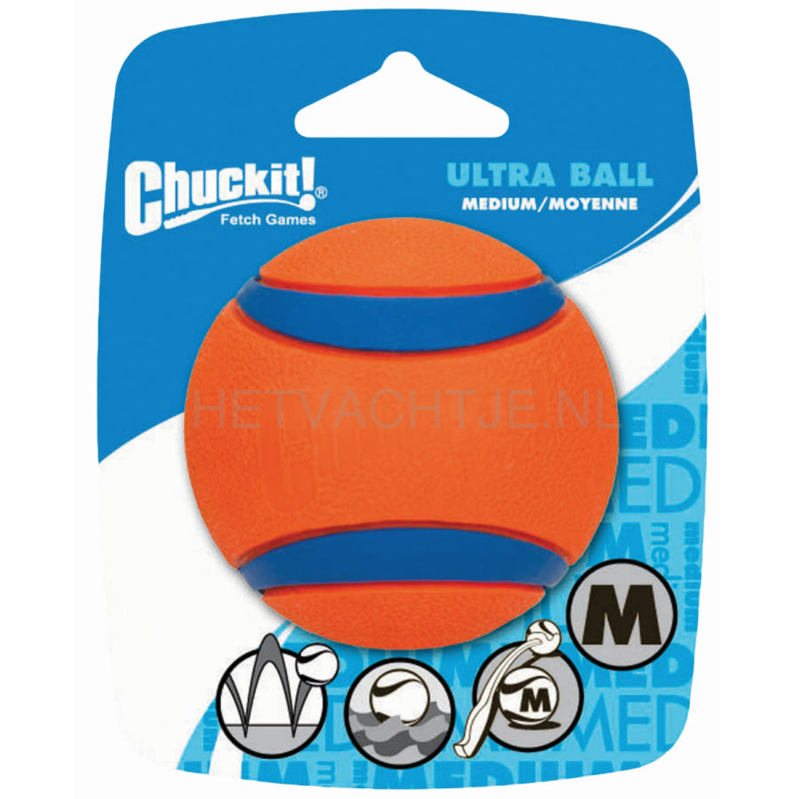 Chuckit! - Ultra Ball Oranje/blauw Hondenspeeltjes