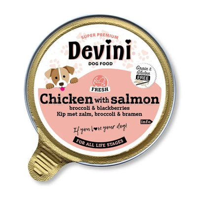 Devini - Kip met Zalm 85g / Volwassen / Kip