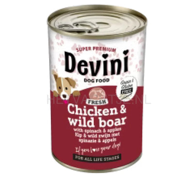 Devini - Kip & Wild Zwijn 400g / Volwassen / Kip