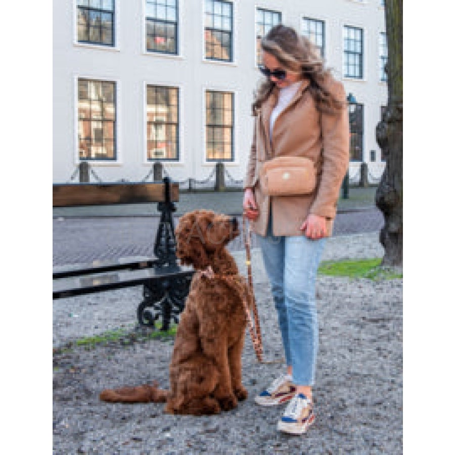 Floofs And Cookies - Fancy Dog Mom Bag Beige