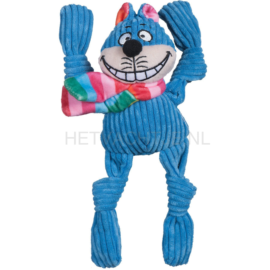 Hugglehounds Rainbow Cheshire Cat Knottie Hondenspeeltjes