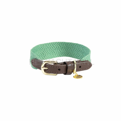Kentucky - Hondenhalsband Jacquard Groen