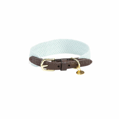 Kentucky - Hondenhalsband Jacquard Licht Blauw
