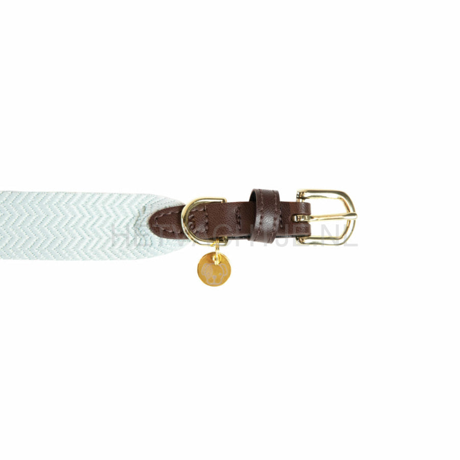 Kentucky - Hondenhalsband Jacquard Licht Blauw