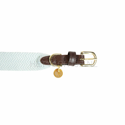 Kentucky - Hondenhalsband Jacquard Licht Blauw