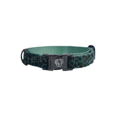 Kentucky - Hondenhalsband Leopard Donker Groen