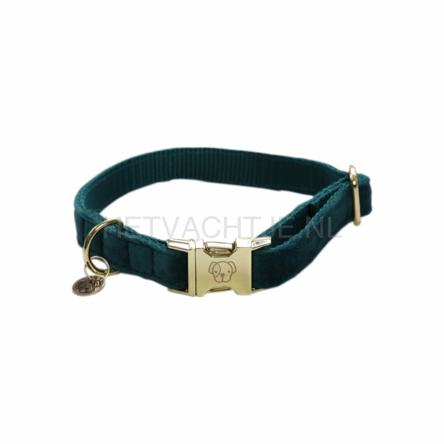 Kentucky - Hondenhalsband Velvet Emerald Halsbanden En Tuigjes Voor Huisdieren