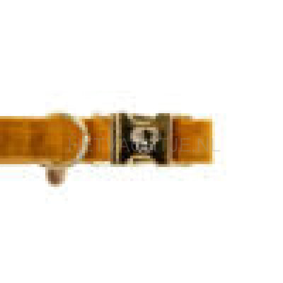 Kentucky - Hondenhalsband Velvet Mosterd Halsbanden En Tuigjes Voor Huisdieren