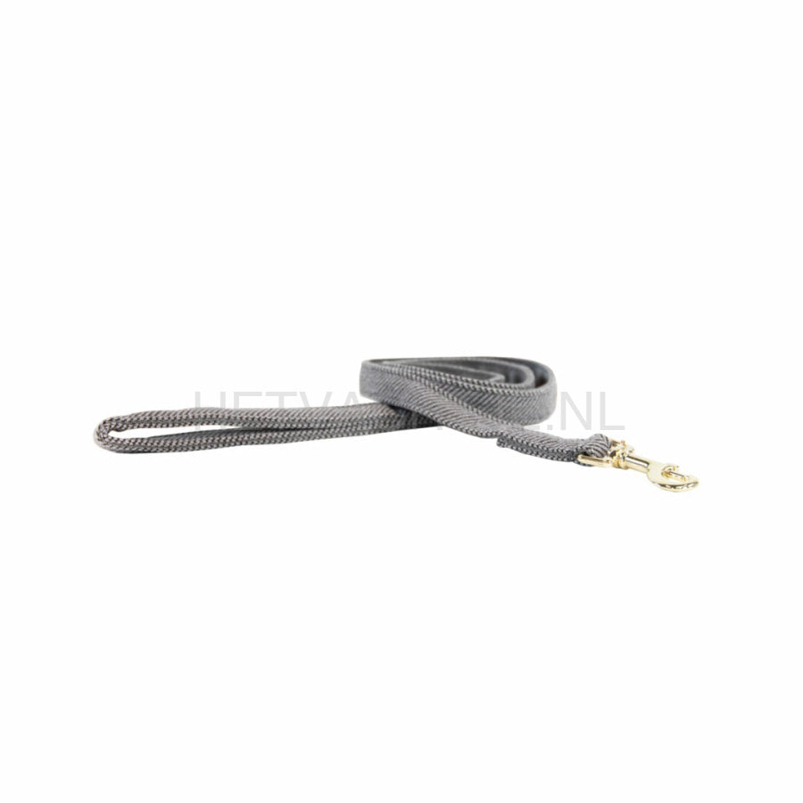 Kentucky - Hondenlijn Wol Grijs Hondenriemen