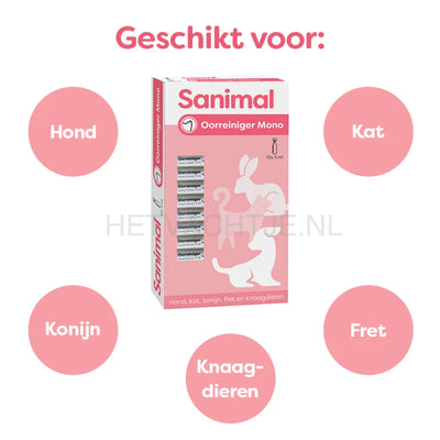 Sanimal - Oorreiniger mono 10x5ml