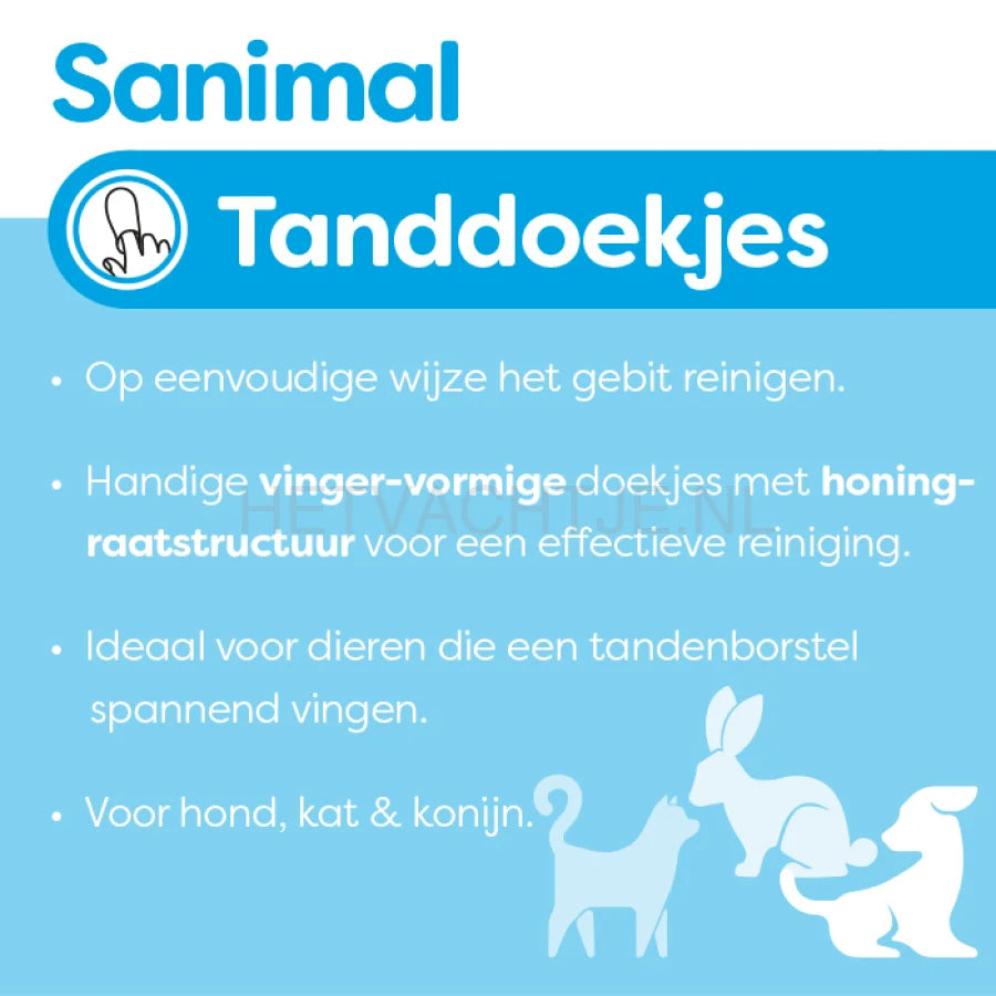 Sanimal - Tanddoekjes 50 stuks