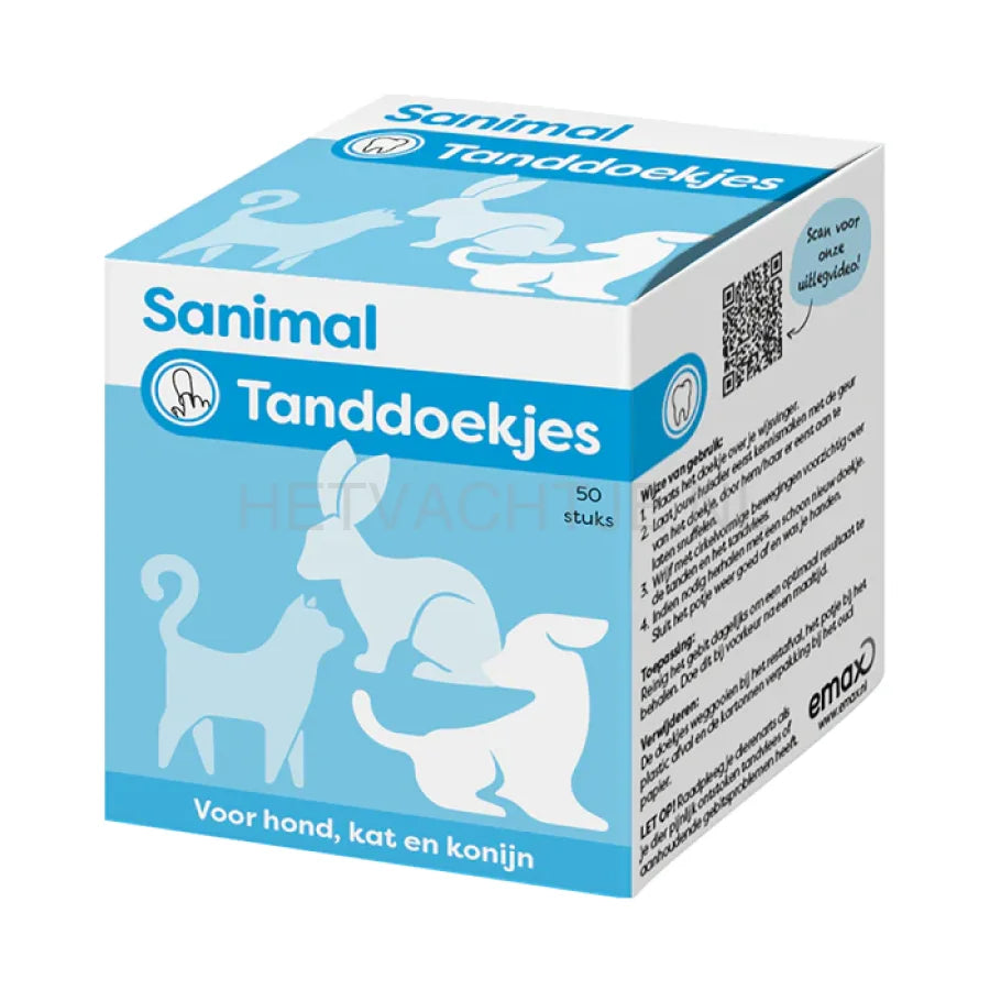 Sanimal - Tanddoekjes 50 stuks