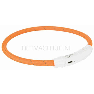 Trixie - Led Flash Lichtgevende Band Usb Oranje