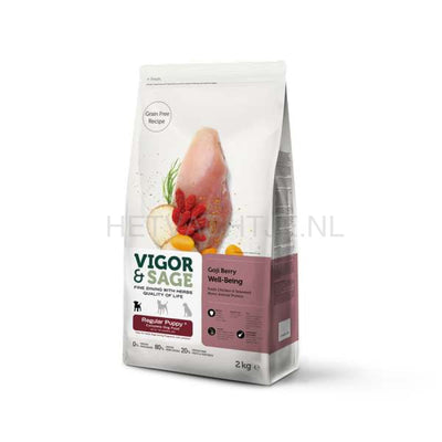 Vigor & Sage Goji Berry Well-Being Regular Puppyvoer Hondenvoeding