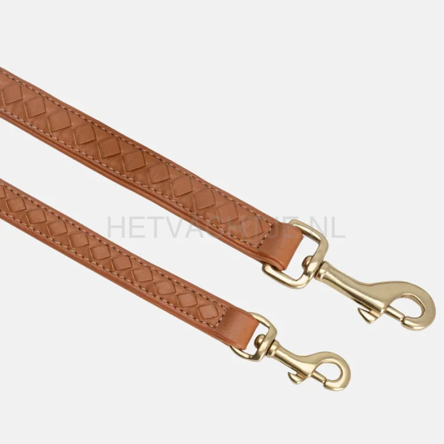 Wiliam Walker - Hoogwaardige leren hondenriem Prestige Caramel