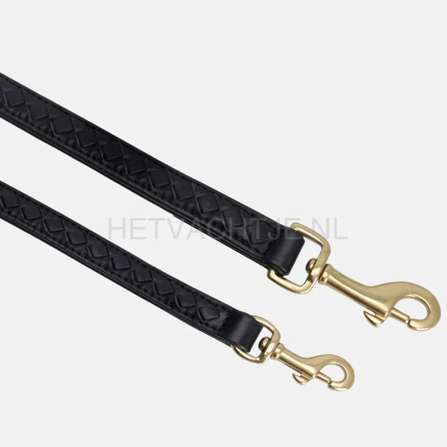 William Walker - Hoogwaardige lederen hondenriem Prestige Nero