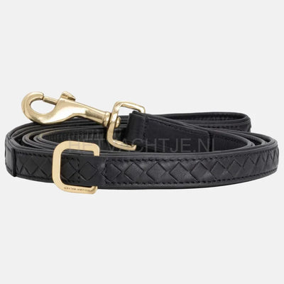 William Walker - Hoogwaardige lederen hondenriem Prestige Nero